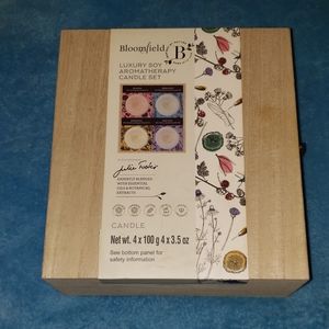 Aromatherapy Soy candle set BN in a wood box